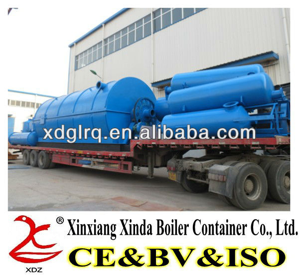 China made tyre pyrolysis plant manufacturer for crude oil