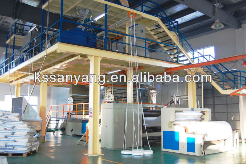 China pp spunbond nonwoven fabric making machine