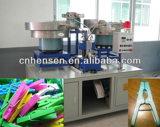 Clothes-pin assembly machine