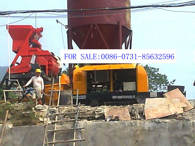 coarse aggregate concrete concrete pump(electrical Motor) HBT60.8.75ZC