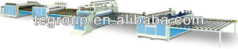 Cold and hot glue plywood lamination machine
