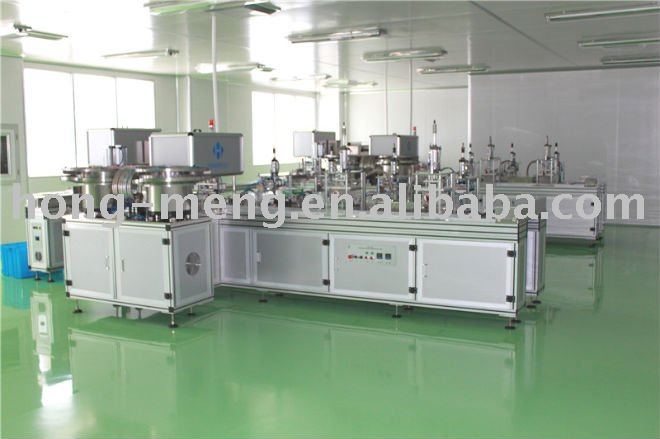 combinational machine for cap addition, tamponade and tray installation of full-automatic vacuum hemostix
