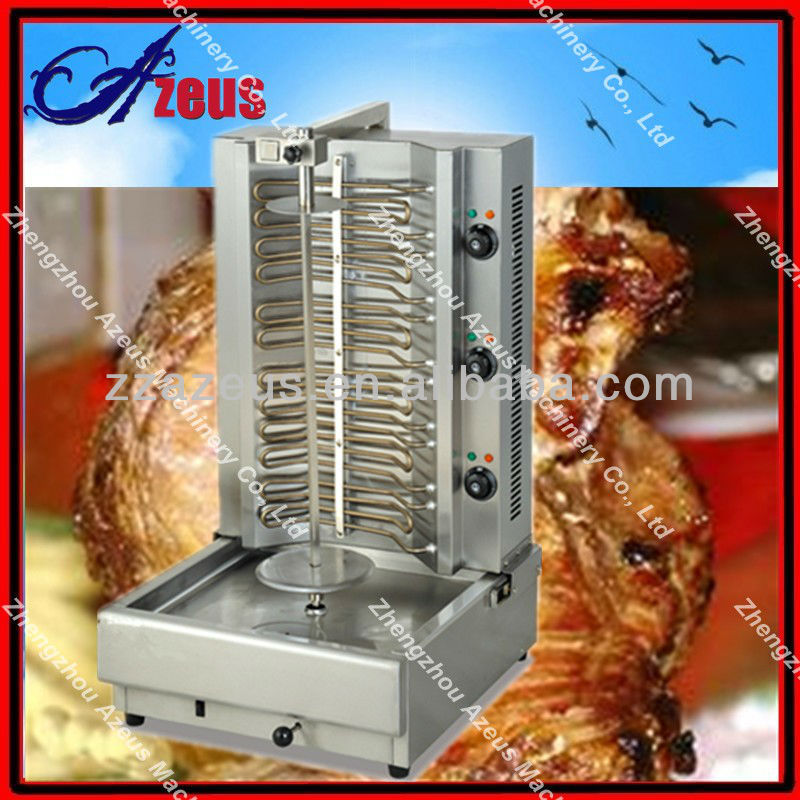 commercial AZEUS automatic gas rotary grill machine for sale