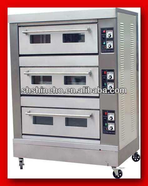 Commercial bakery Gas 3 Deck 6 trays Oven