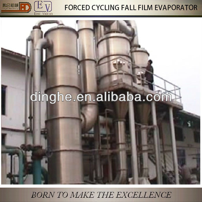 Concentrated fruits puree evaporator