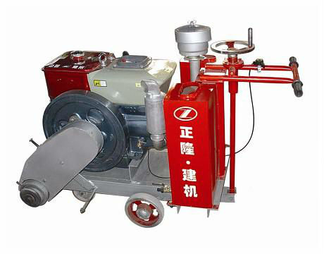 Concrete pavement cutting machine