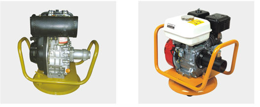 Concrete vibrator drive unit-powered by Honda, Loncin, Robin & Diesel, DYNAPAC joint, coupling, ball type coupling available