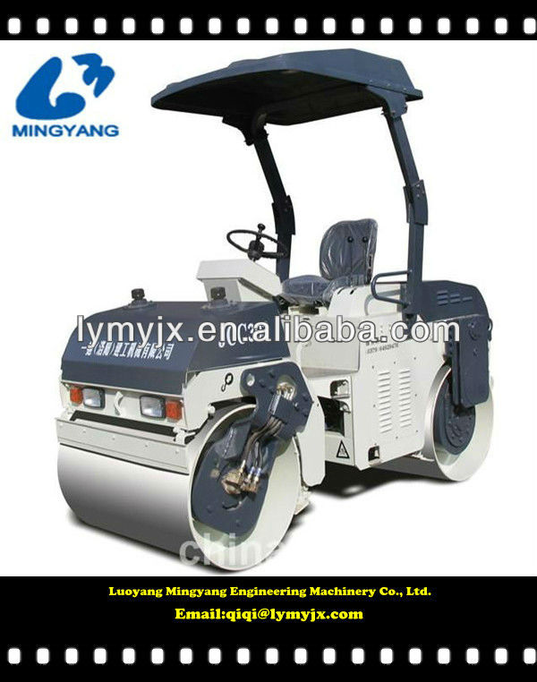 construction machinery of fork-type 3T machenical drive double drum road roller JCC303
