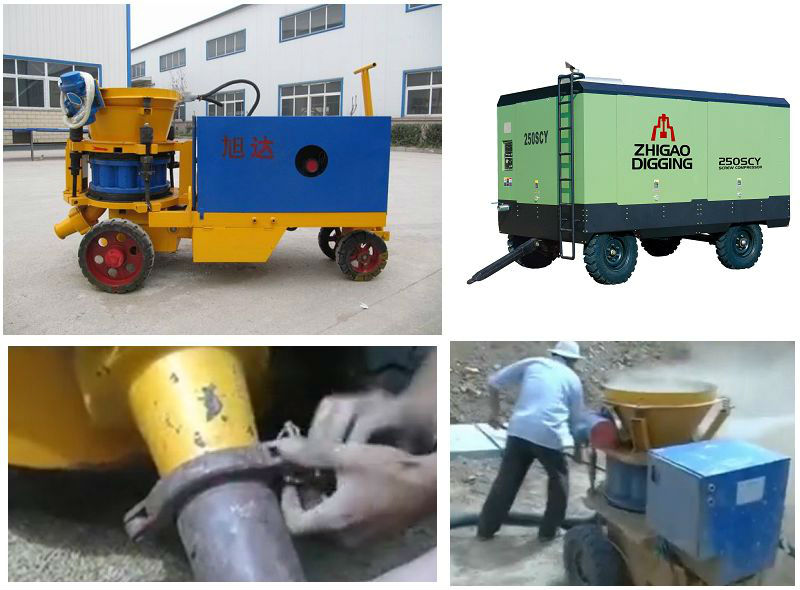 construction shotcrete machine