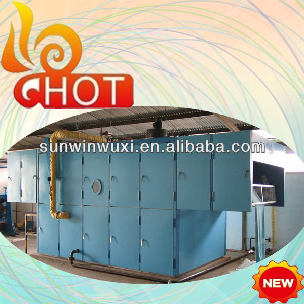Continuous drying machine for terry towel