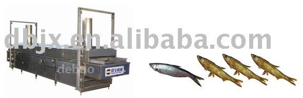 continuous processing machine for fish