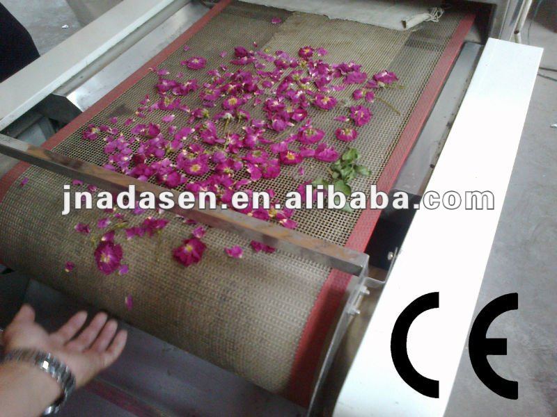 continuous red rose flower dryer dry machine