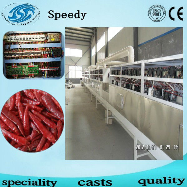continuous vacuum microwave drying machine