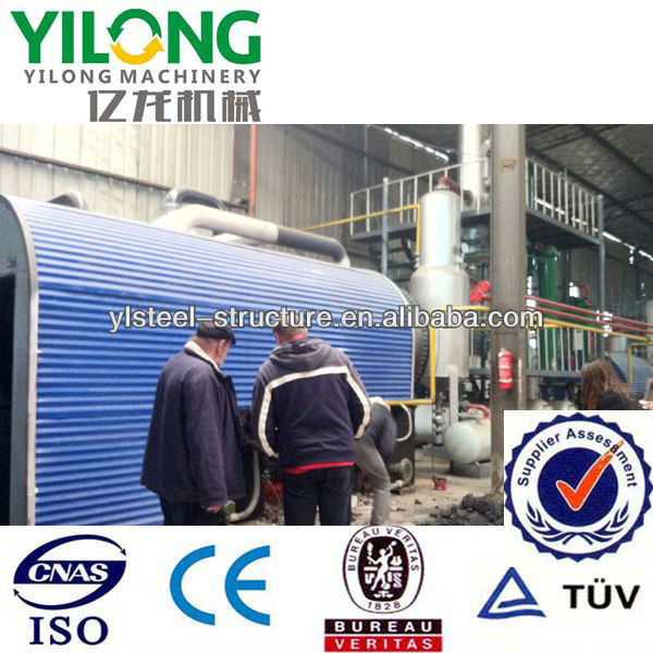 continuous waste tire oil pyrolysis plant with ISO & CE certificate