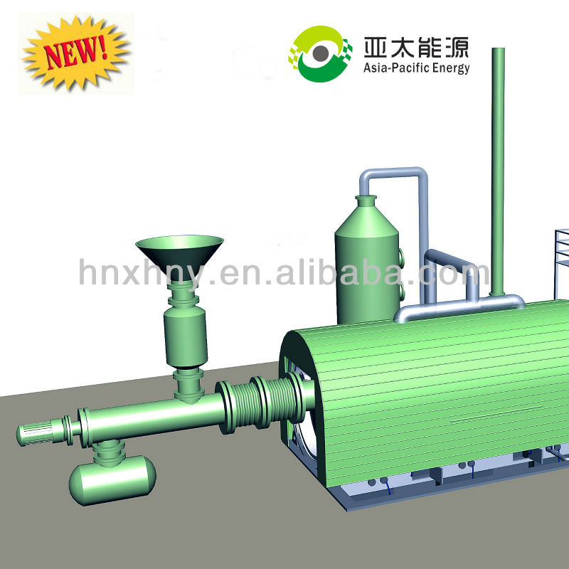 Continuous waste tyre pyrolysis plant with ISO & CE