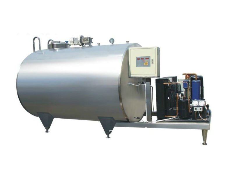 Cooling milk tanks