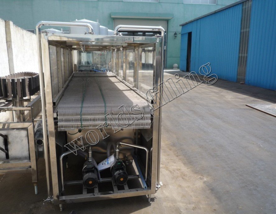 Cooling tunnel/Warming machine for bottle juice