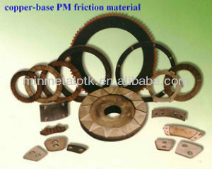 Copper-base sintered friction plate