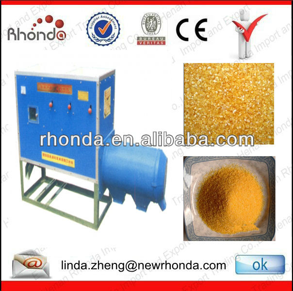 Corn grits making machine well sold in Korea and Russia