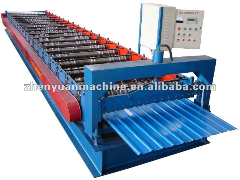 corrugated aluminum cladding forming machine