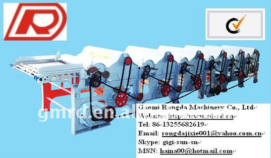cotton waste cutting machine with Two rolls 400mm-rolls cotton waste cutting machine with Two rolls