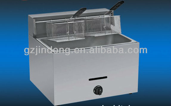 Countertop 1 Tank , 2 basket gas fryer ,chicken fryer