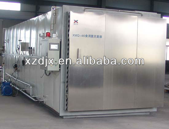 cubic food retort sterilizer with parallel-moving door