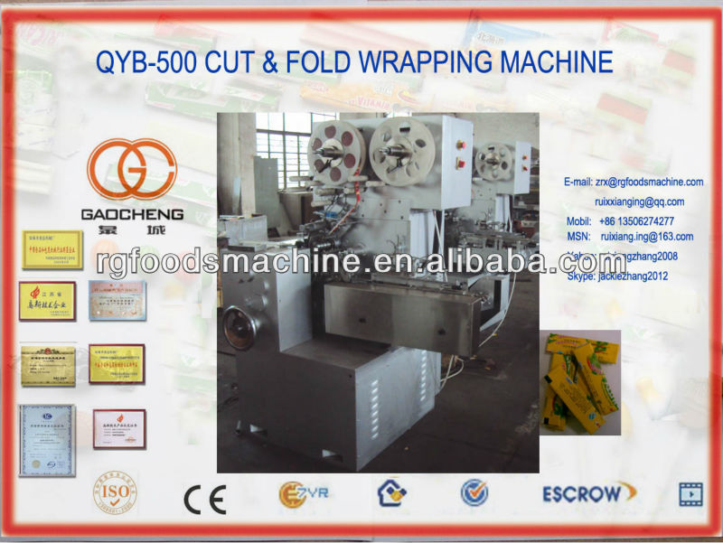 cut and fold wrapping machine, QYB-500 cut & fold packing machine