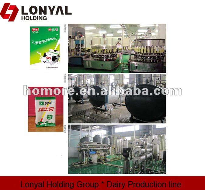 Dairy yoghurt making and UHT milk production line