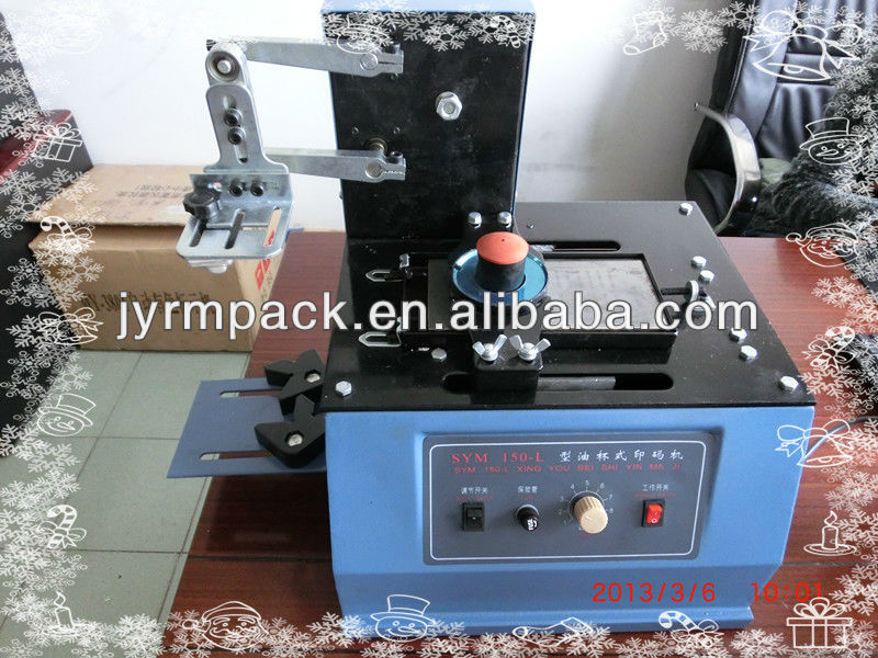 date pad printer for glass, plastic and metal.