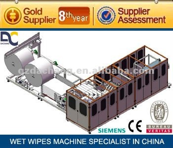 DC-5 semi-automatic wet tissue machine