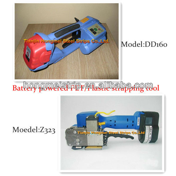 DD160 Battery Powered plastic Strapping Tool, Portable Electric binding machine ,strapping tensioner 12-16MM