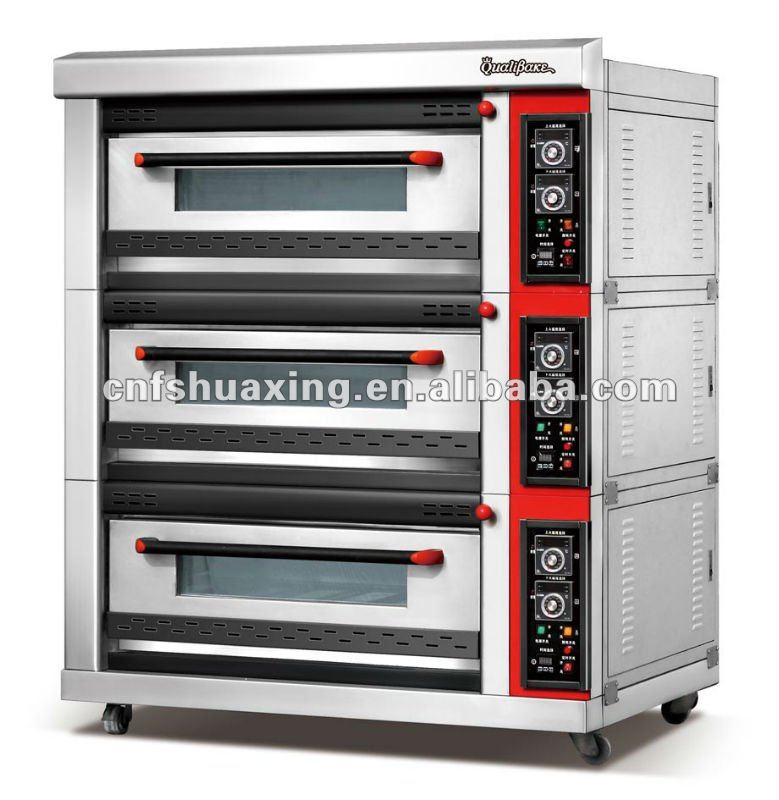 deluxe layer type gas bread deck oven ( 3 layers 12 trays)QD-12Q