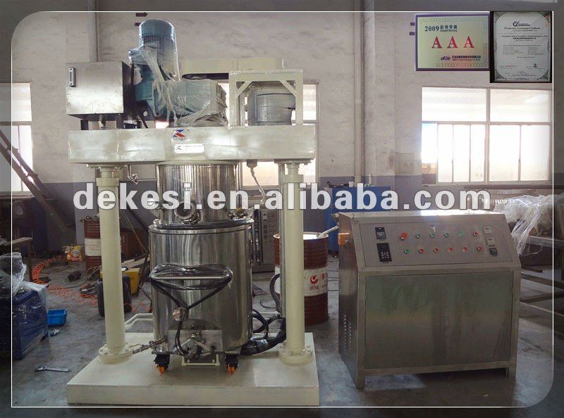 Design and make SXJ-200 vacuum Planetary mixer and heating machine for printing ink making with control cabinet