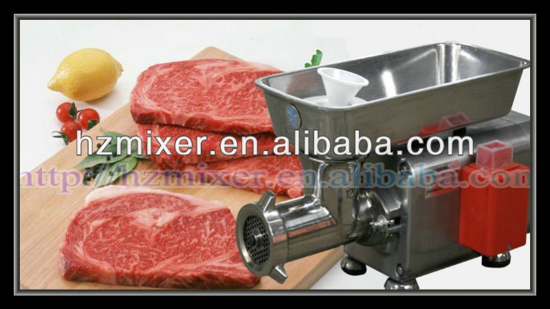 Desk-top stainless steel meat mincer