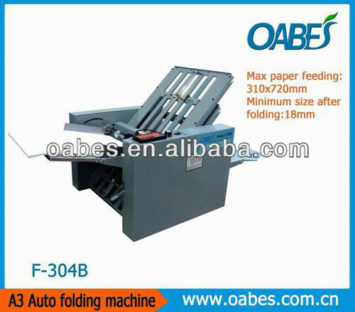 desktop A3 paper folder/cross and folding machine/letter folder/paper folding machine/leaflet folder