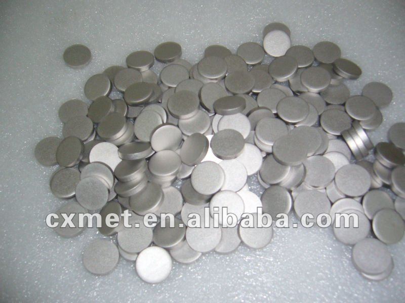 dia25*5mm titanium disc manufacture