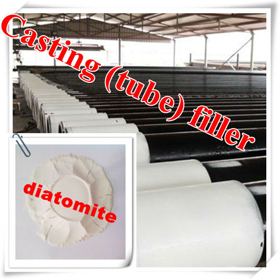 Diatomite filler control the cooling rate of castings (tubes)