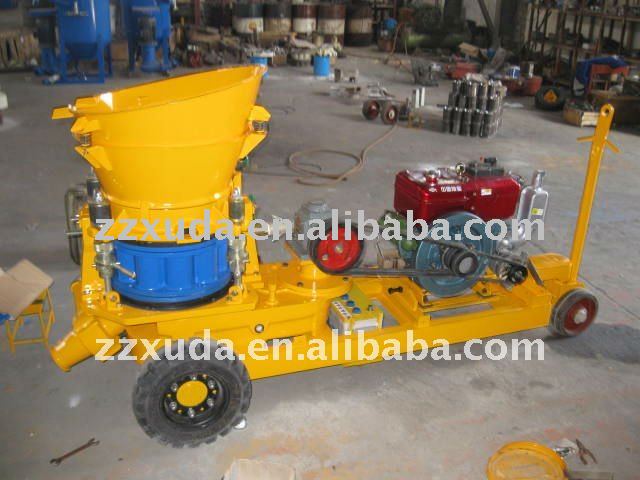 Diesel driven Dry-mix concrete gunite machine