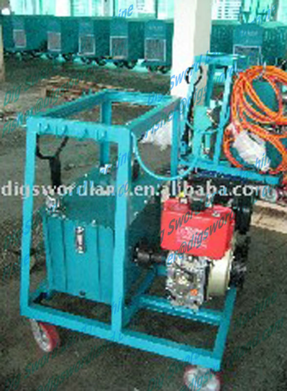 Diesel-Driven Hydraulic Stone Splitter Wedges Robot