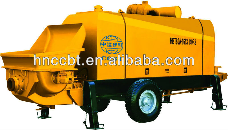 diesel engine stationary electric trailer concrete pump of HBT80.13.140RS