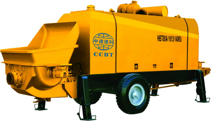 diesel engine stationary trailer concrete pumps of HBT80.13.145RS