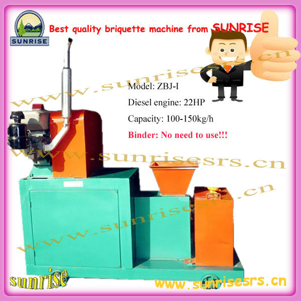 diesel engine wood briquette machine/ wood briquette making machine/ wood sawdust briquette machine