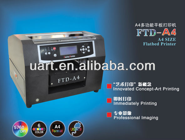 Digital flatbed printer A4 size