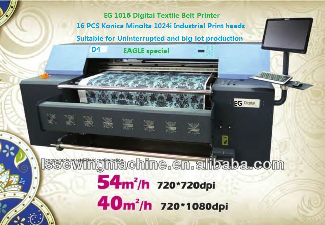 Digital Printer with textile belt