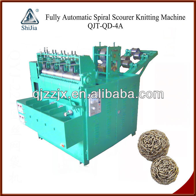 Dish stainless steel pot scourer machine