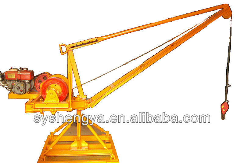 DJ500 small diesel engine crane/small hoist with diesel engine