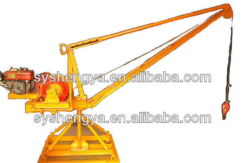 DJ500 small diesel engine crane/small hoist with diesel engine