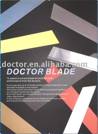 Doctor blade for paper making industry