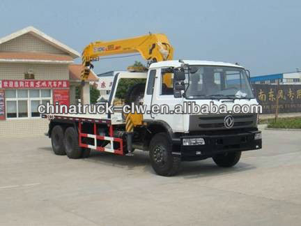 Dongfeng 6x4 wreck mounted crane 12tons for hot sales